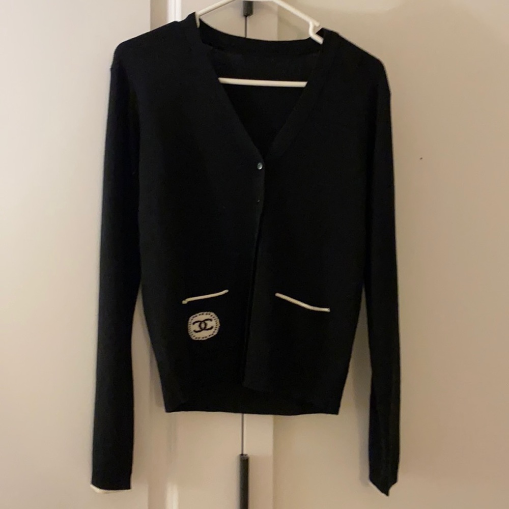 Chanel Uniform Wool-Blend Cardigan